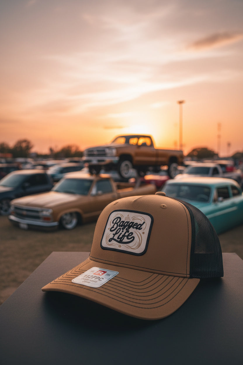 Bagged Life Patch Hat – Camel/Black Richardson 112FPC