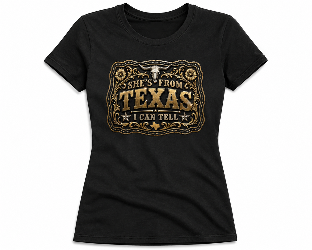 She’s From Texas, I Can Tell | Women’s Western Graphic Tee